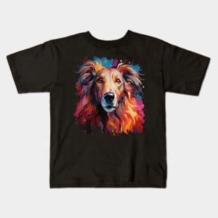 Borzoi Rainbow Kids T-Shirt